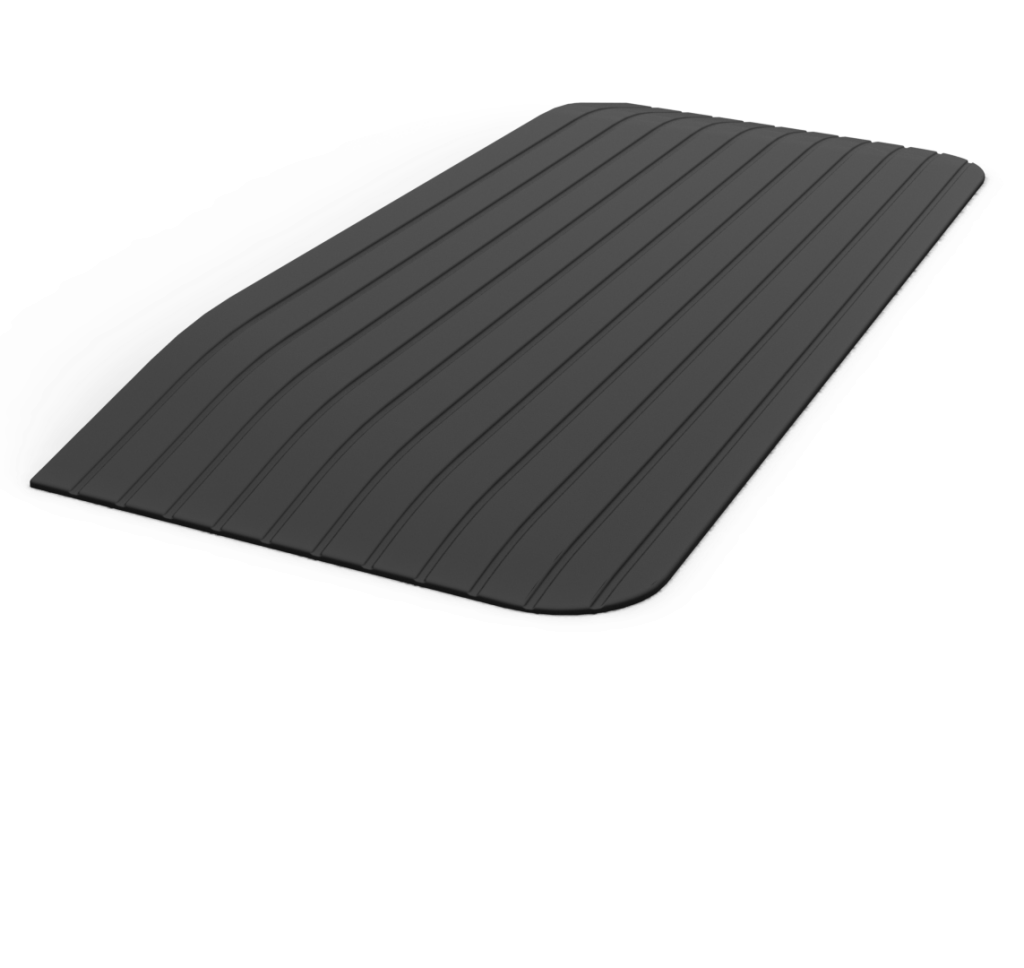 Rubber Threshold Ramp 50mm Redgum Metro Mobility